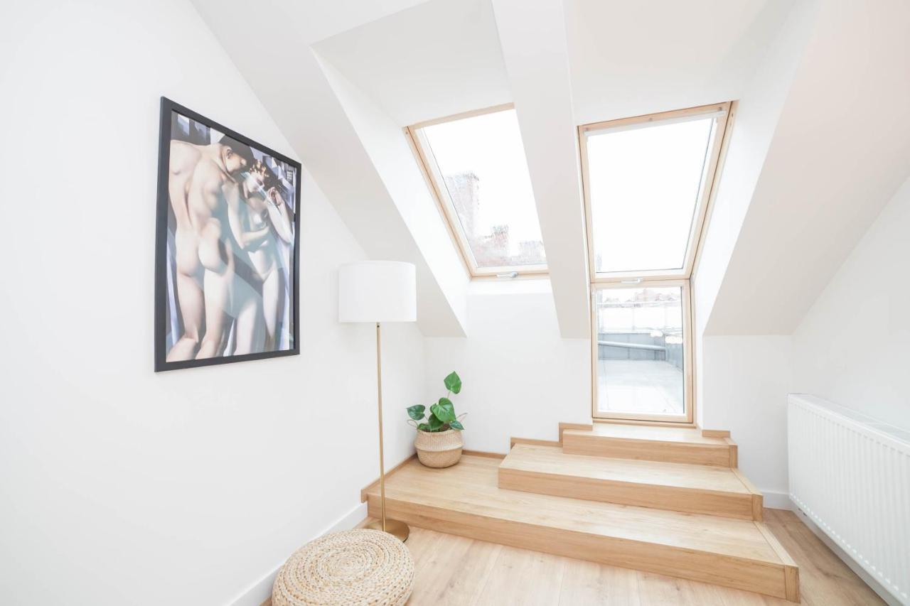 Mragowo Dwupoziomowy Apartament Indygo 85M2 Z Widokiem Na Jezioro Exteriör bild