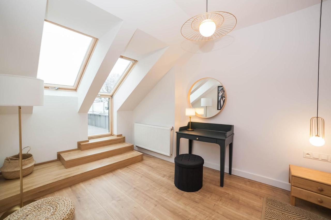 Mragowo Dwupoziomowy Apartament Indygo 85M2 Z Widokiem Na Jezioro Exteriör bild